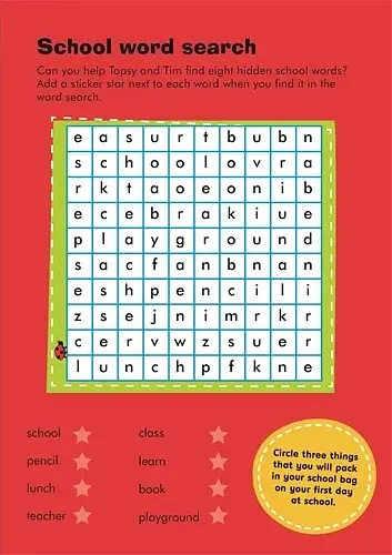 Topsy and Tim. Our School Day. Sticker Activity Book - фото 5