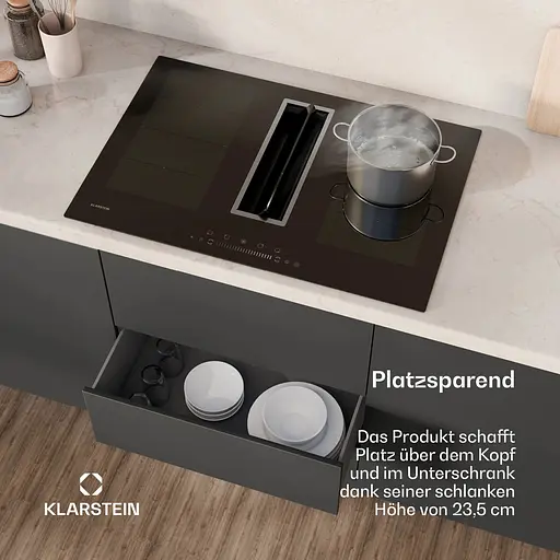 Варильна поверхня індукційна з витяжкою Klarstein Chef-Fusion DownAir (10045557) - фото 6