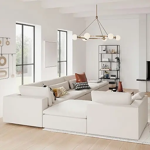 Люстра Hayes Round на 6 плафонів у латунному корпусі Line.F GC 19/6 AB - фото 7