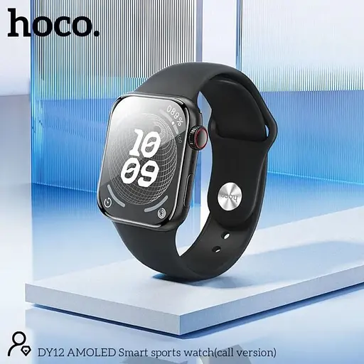 Умные часы Hoco DY12 Amoled с функцией звонков черный - фото 4
