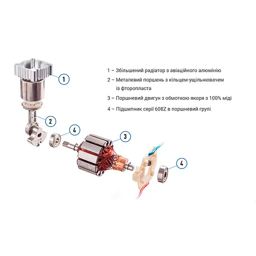 Компрессор Vitol K-52, 150 psi 40 л (K-52) - фото 11