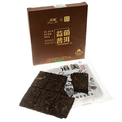 Чай Li Haoqiang Шу Пуэр Ли Хаоцян Куньмин Пробиотик 2020 г., 36 г - фото 4