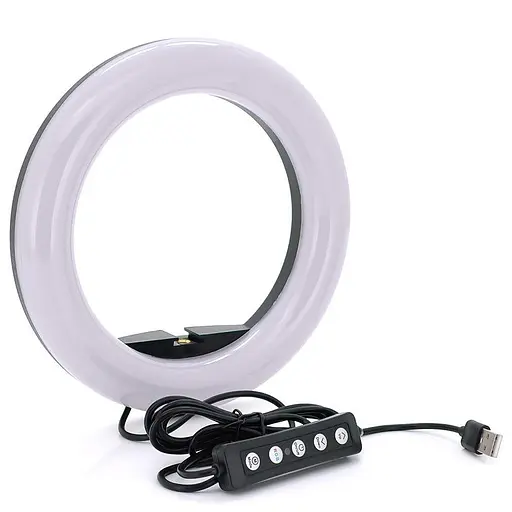 Селфи-лампа LED кольцевая Voltronic MJ-20 RGB 20 см + штатив