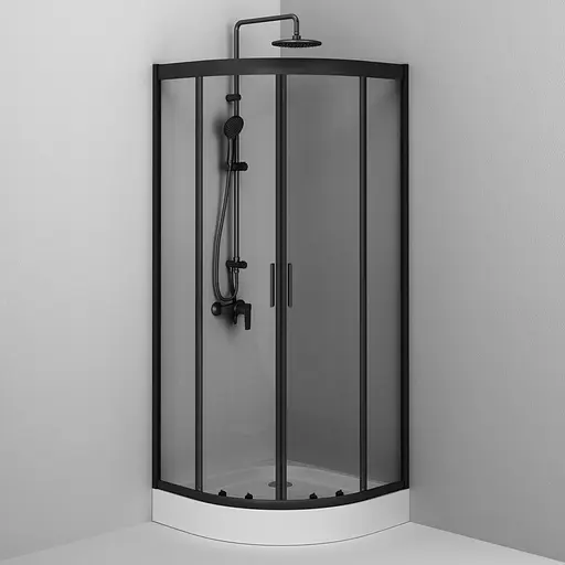 Душевая кабина AM.PM Gem 1/4 Round W90UG-401-8080-BT - фото 3