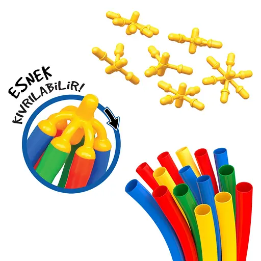 Конструктор-соломинки Dede Транспорт 300 елементів (3679) - фото 4