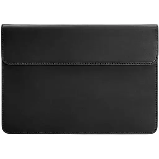 Кожаный чехол-конверт BlankNote на магнитах для ноутбука Универсальный Черный Crazy Horse - фото 1