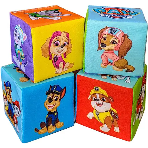 Детские мягкие кубики "Щенячий патруль Команда" Macik МС 090501-09, 4 штук - фото 2
