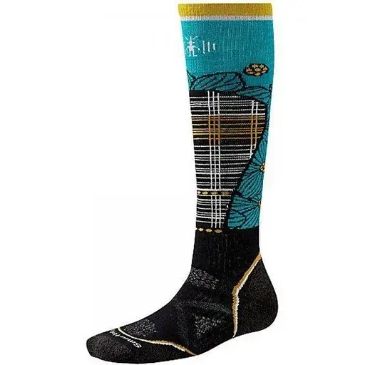 Шкарпетки Smart Wool Wm's PhD Ski Medium Pattern SW268 Black/Capri S (1033-SW SW268.716-S)