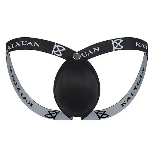 Чоловічі стрінги з пуш-апом "Kaixuan" XL Чорний K0670-1 - фото 3