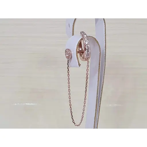 Золота сережка-кафф на хелікс Favoritum. 211251 - фото 3