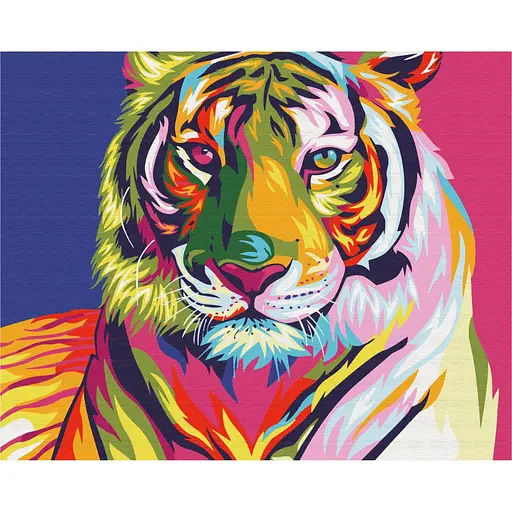 Картина за номерами Тигр поп арт Brushme 40х50 см кольорова 000149818