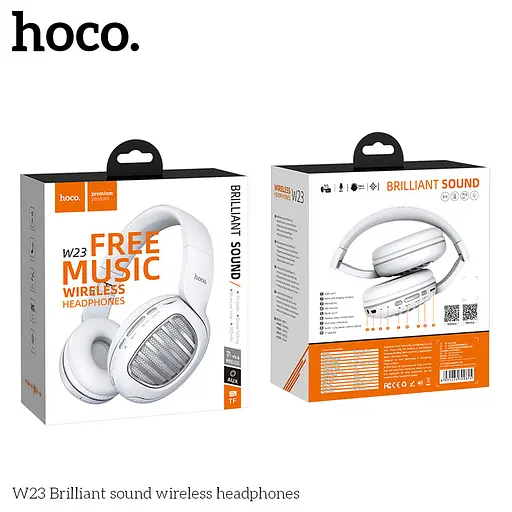 Наушники Hoco Bluetooth Brilliant Sound W23 MicroSD/AUX - фото 2