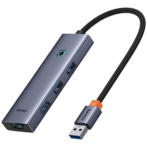Хаб-адаптер Baseus UltraJoy Series 4-Port Hub AIR - Usb-A to 4xUsb3.0 (B0005280A813-02) - фото 3