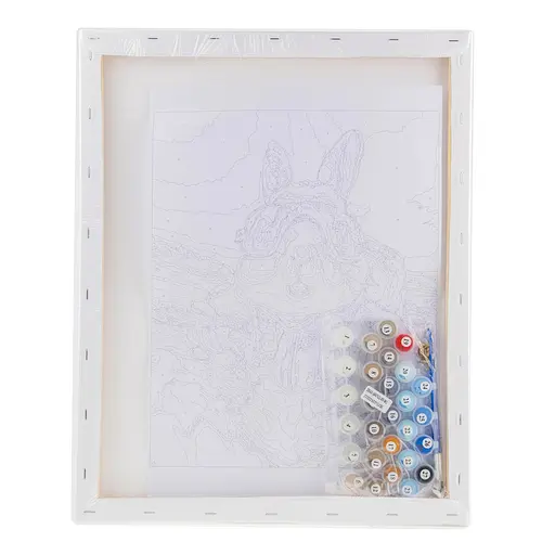 Набір для розпису по номерах "Кролик парашутист" 40*50 см, IDEA2-GX47521, ТМ "99IDEAS" - фото 6