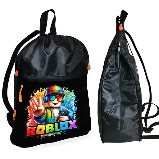 Шкільний рюкзак дитячий Роблокс / Roblox + Сумка для взуття спортивної форми рюкзак-мішок хлопчикові (01825) - фото 2