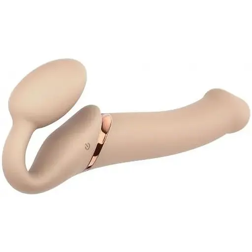 Безремінний страпон з вібрацією Strap-On-Me Vibrating Flesh L