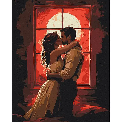 Картина за номерами на підрамнику Brushme Полум'я почуттів