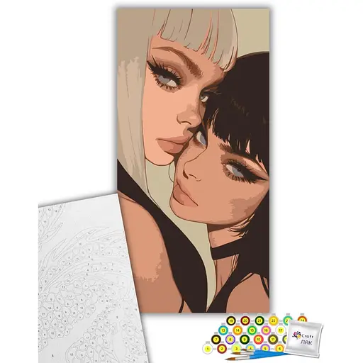 Набір для розпису ArtCraft Подружки 40 x 80 см (10139-AC) - фото 2