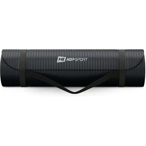 Коврик для йоги Hop-Sport HS-NB010GM NBR 1см черный - фото 8