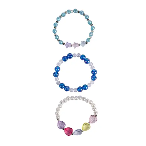 Набор браслетов Цветные кристаллы 3шт - фото 2