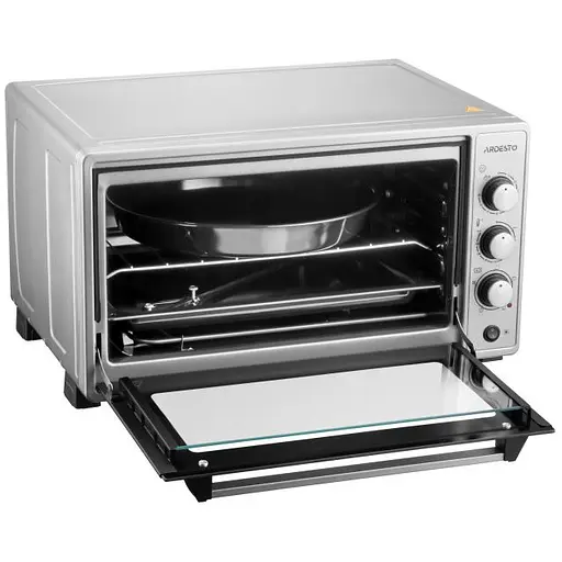 Электропечь Ardesto 1700 Вт, 48 л, таймер, подсвеч., конвекция, вертел, подв.стекло, серый - фото 4