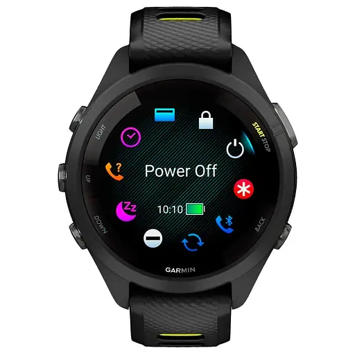 Смарт-годинник Garmin Forerunner 265S Black Bezel and Case w. Black/Amp Yellow S. Band (010-02810-03/13/53) - фото 6