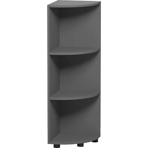 Стеллаж угловой Orange-Line ОП-732 средний графит 347х347х1103 мм