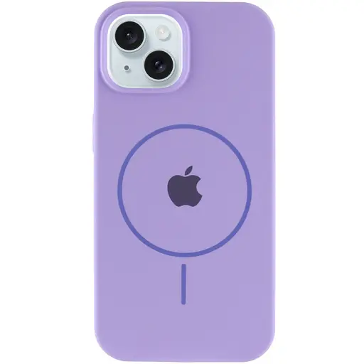 Чохол Epik Silicone Case Full Protective AA with MagSafe для Apple iPhone 15 Plus 6.7 Бузковий/Dasheen - фото 2