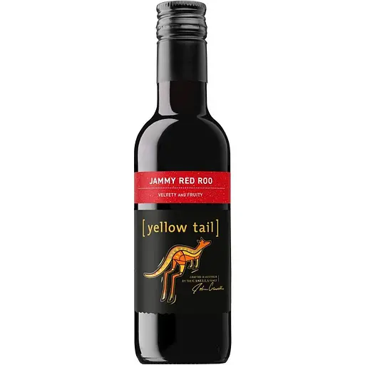 Вино Yellow Tail Jammy Red Roo червоне напівсолодке 12% 0.1875 л