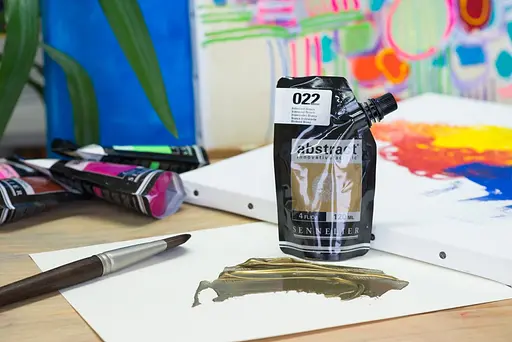 Акрилова фарба Sennelier Abstract, 120 мл, Переливчастий бронзовий (Iridescent Bronze) - фото 4