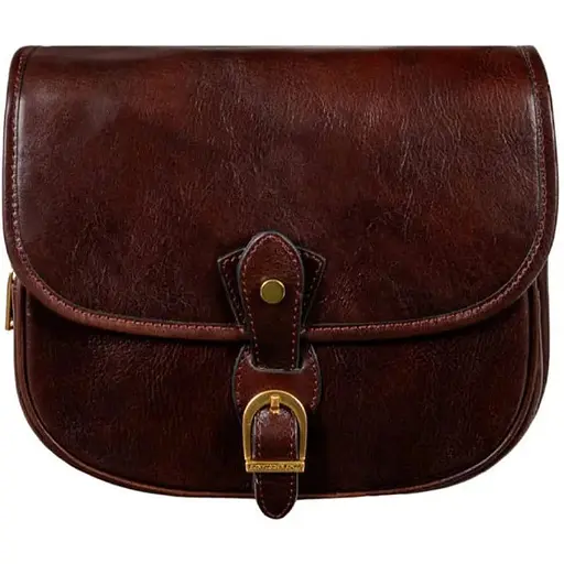 Женская кожаная сумка-седло Time Resistance 24х20х10 см sum0028557 - фото 1