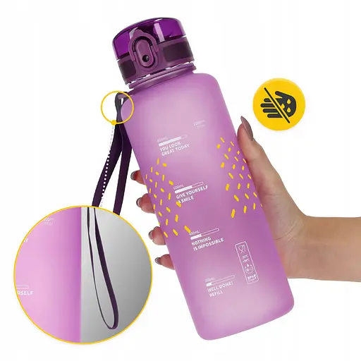 Пляшка для води 4FIZJO спортивна 1000 мл Pink (P-5905973403764) - фото 3