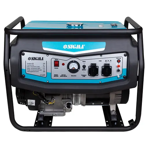 Генератор бензиновий Sigma 5.0/5.5 кВт, однофазний, ручний запуск (5710461) - фото 1
