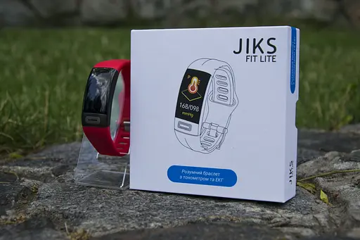 Розумний фітнес браслет Jiks Fit lite з тонометром і ЕКГ (Червоний) - фото 7