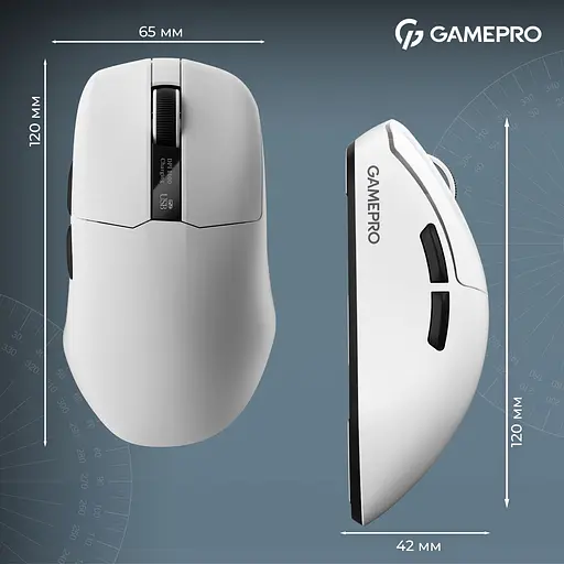 Миша GamePro Asgard Thor White (GM023W) [140404] - фото 5