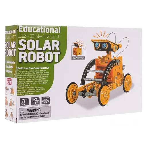 Набор солнечных автомобилей 12 в 1 оранжевый - фото 4