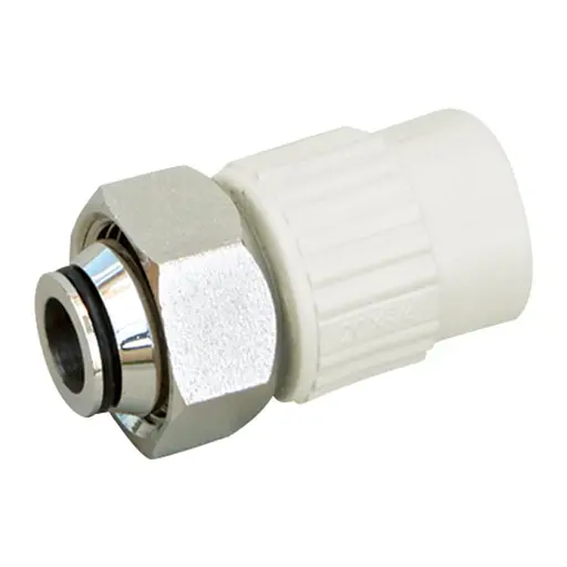 Муфта під Євроконус PPR Blue Ocean з накидною гайкою 25х3/4 ВР із шторним штоком SD00020879 - фото 1