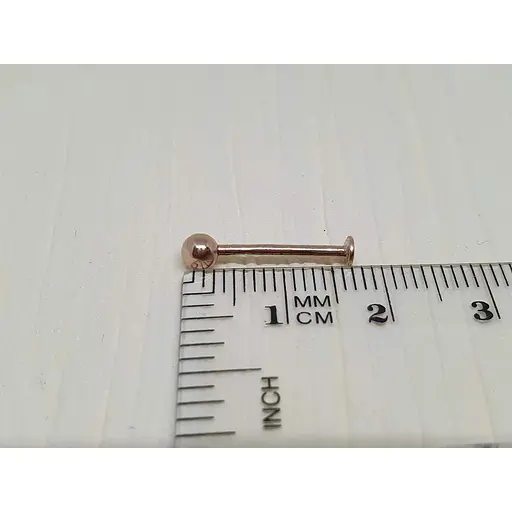 Золотая серьга-пирсинг для пирсинга губы Dear. 7008 - фото 3