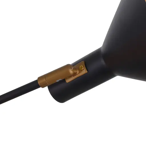 Люстра стельова Brille E14 40W BK (BL-976C/3) 24-405 - фото 4