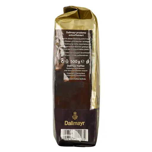 Кава в зернах Dallmayr prodomo смажена без кофеїну 500 г  - фото 2