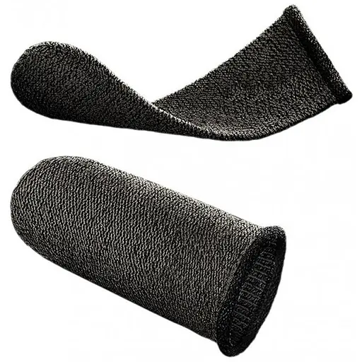 Напальчники ігрові Hoco GM4 Phantom Superconducting fiber mobile game finger cots Чорний / Срібний - фото 2