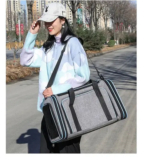 Розкладна сумка переноска для невеликих тварин до 8 кг Собак та кішок - фото 5