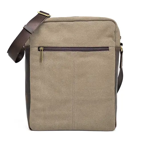 Кожаная мужская сумка через плечо TARWA 32х27х8 см sum0025739 - фото 4