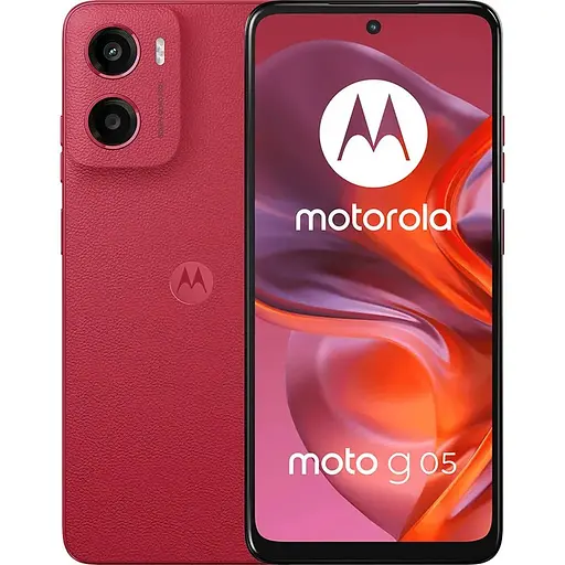 Смартфон Motorola Moto G05 4/128 GB Plum Red (PB6L0035UA) UA-UCRF [131145]