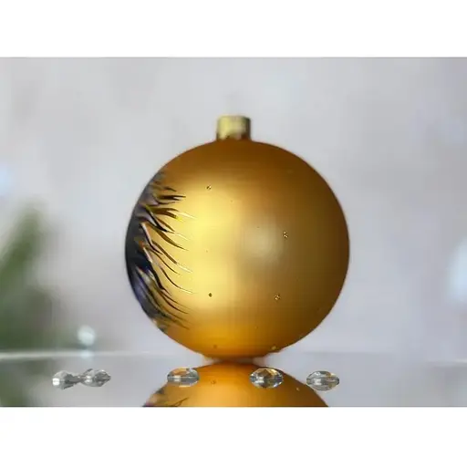 Ялинкова прикраса Санта Шоп Символ 2026 Стрімкий кінь золотий скло (4820001234107) - фото 2