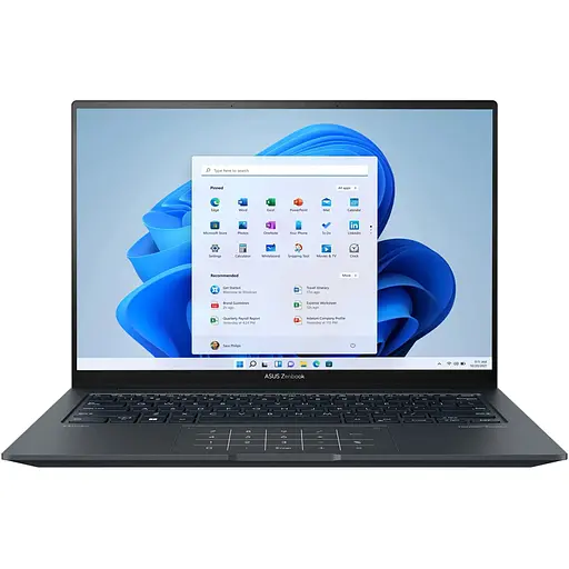 Ноутбук ASUS Zenbook 14X OLED UX3404VA з процесором Intel Core i5-13500 Pana la 4.70 GHz, 14.5 ", 2.8K OLED, 16GB, 1TB SSD, Intel Iris Xe графікою, Windows 11 Pro, Inkwell сірий