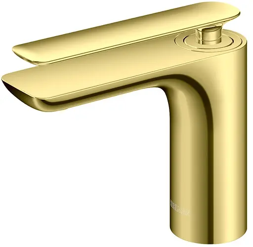Смеситель для умывальника Kohlman Experience gold низкий QB100EGD Золотой - фото 1