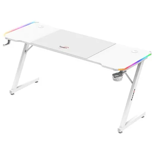 Комп'ютерний стіл Huzaro Hero 4.8 RGB White - фото 2