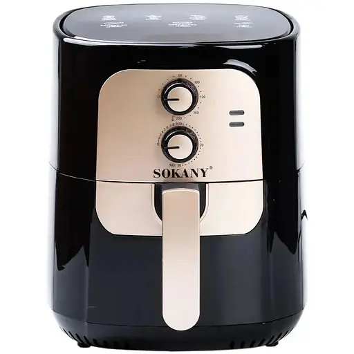Аэрофритюрница безмасляная Sokany SK-10025 6.5 л электрическая с механическим управлением 1400 Вт - фото 1