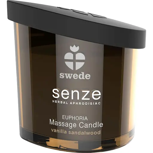 Свічка для масажу Senze Euphoria Massage Candle ваніль/сандал, 50 мл